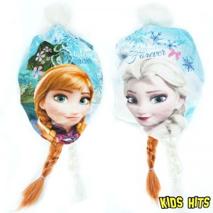 Zimowa czapka z warkoczem Frozen Sisters 5-8 lat