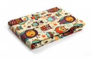 Mini Pieluszka Przytulanka Bambusowa 100 % Bambus - Owls