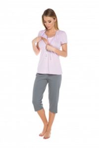 Italian Fashion Piżama Felicita - XL- Morelowy